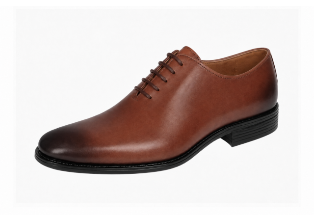 pantofi barbati eleganti bej din piele naturala dintr-o bucata cu siret GKR200MX